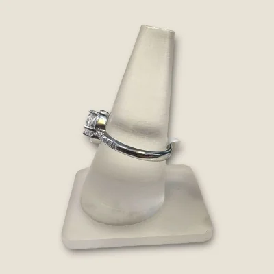 BEAUTIFUL 925 STERLING SILVER GIRLISH RING WITH ZIRCONS | SLR725