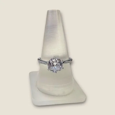 BEAUTIFUL 925 STERLING SILVER GIRLISH RING WITH LOVELY DESIGN OR ZIRCONS | SLR707 BEAUTIFUL 925 STERLING SILVER GIRLISH RING WITH LOVELY DESIGN OR ZIRCONS | SLR707