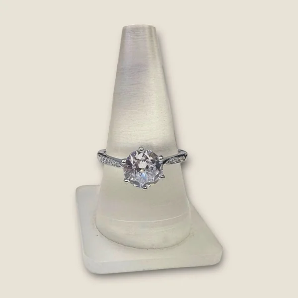 BEAUTIFUL 925 STERLING SILVER GIRLISH RING WITH LOVELY DESIGN OR ZIRCONS | SLR707