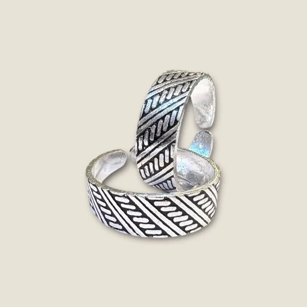 BEAUTIFUL 925 STERLING SILVER TOE RINGS WITH LOVELY DESIGN | STO357