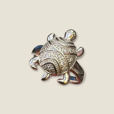 BEAUTIFUL 925 STERLING SILVER MEN'S TURTLE DESIGN RING | SGR181