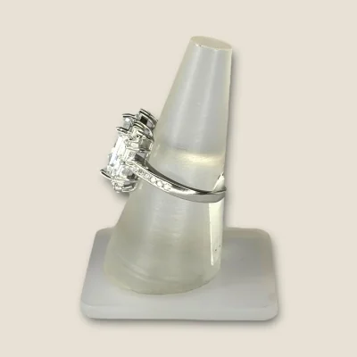 BEAUTIFUL 925 STERLING SILVER GIRLISH RING WITH ZIRCONS | SLR715 BEAUTIFUL 925 STERLING SILVER GIRLISH RING WITH ZIRCONS | SLR715