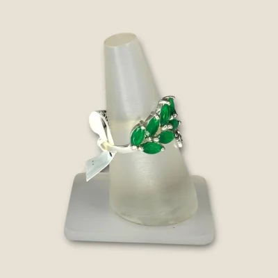 UNIQUE DESIGNED LOVELY STONES & 925 STERLING SILVER GIRLISH RING | SLR800 UNIQUE DESIGNED LOVELY STONES & 925 STERLING SILVER GIRLISH RING | SLR800