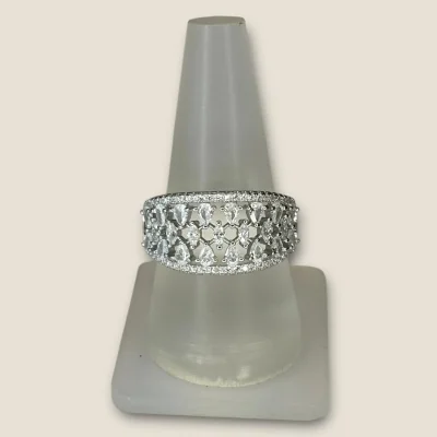 BEAUTIFUL 925 STERLING SILVER GIRLISH RING WITH LOVELY DESIGN | SLR789