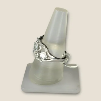 BEAUTIFUL 925 STERLING SILVER GIRLISH RING WITH ZIRCONS | SLR784 BEAUTIFUL 925 STERLING SILVER GIRLISH RING WITH ZIRCONS | SLR784