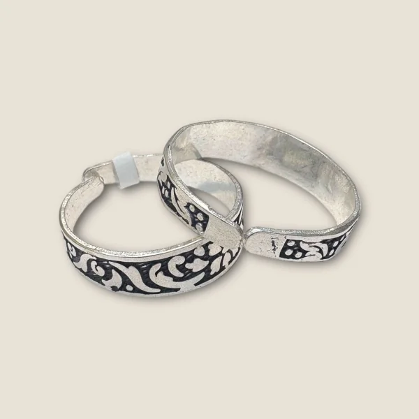 LOVELY FLOWERS DESIGN 925 STERLING SILVER TOE RINGS | STO243