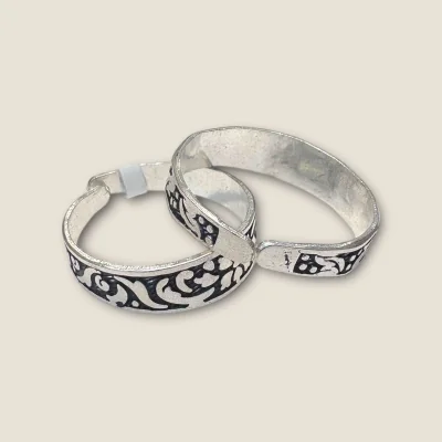 LOVELY FLOWERS DESIGN 925 STERLING SILVER TOE RINGS | STO243 LOVELY FLOWERS DESIGN 925 STERLING SILVER TOE RINGS | STO243