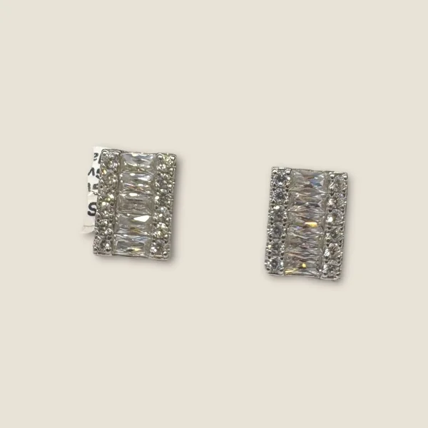 BEAUTIFUL 925 STERLING GIRLISH EARINGS WITH ZIRCONS | STP379