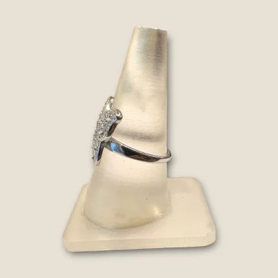 BEAUTIFUL BUTTERFLY DESIGNE SILVER GIRLISH COCKTAIL RING | SLR920 BEAUTIFUL BUTTERFLY DESIGNE SILVER GIRLISH COCKTAIL RING | SLR920