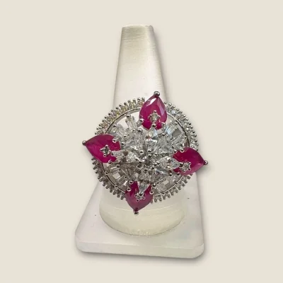 BEAUTIFUL STERLING SILVER COKTAIL RING |SLR748