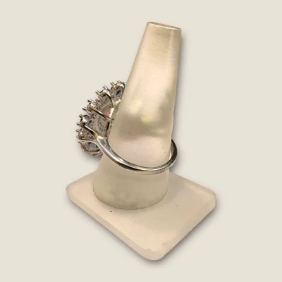 BEAUTIFUL STERLING SILVER RING WITH MULTI-STONES | SLR742