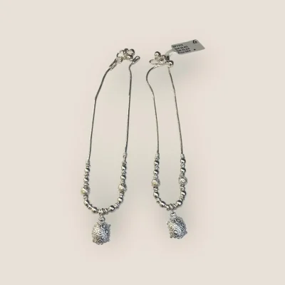 925 Sterling Silver Turtle Design Anklets | 24.450g | SPY310