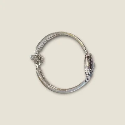 BEAUTIFUL GIRLISH STERLING SILVER BRACELET WITH ZERCIONS |SLR276