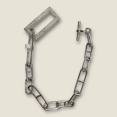 BEAUTIFUL STERLING SILVER GIRLISH BRACELET WITH ZIRCONS |SLR230