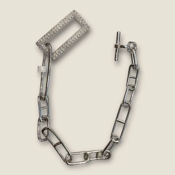 BEAUTIFUL STERLING SILVER GIRLISH BRACELET WITH ZIRCONS | SB230