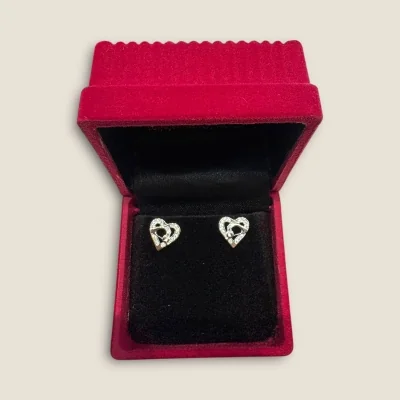 BEAUTIFUL STERLING SILVER PENDANT SET WITH LOVELY HEART SHAPE DESIGNE |SPS82