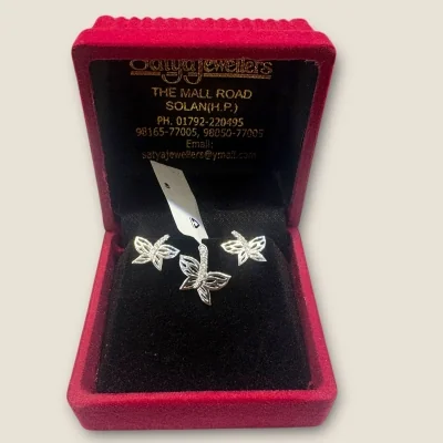925 Sterling Silver Butterfly Pendant Set | SPS83 - 2.770w Silver Necklace