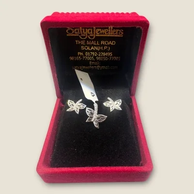 925 Sterling Silver Butterfly Pendant Set | SPS83 - 2.770w Silver Necklace 925 Sterling Silver Butterfly Pendant Set | SPS83 - 2.770w Silver Necklace
