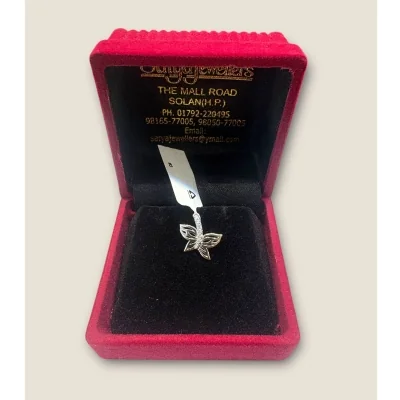 925 Sterling Silver Butterfly Pendant Set | SPS83 - 2.770w Silver Necklace 925 Sterling Silver Butterfly Pendant Set | SPS83 - 2.770w Silver Necklace