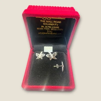 LOVELY STERLING SILVER PENDANT SET WITH BEAUTIFUL BUTTERFLY DESIGNE |SPS83