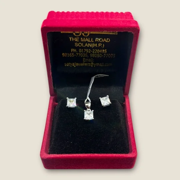 BEAUTIFUL 925 STERLING SILVER GIRLISH PENDANT SET WITH LOVELY DESIGN |SPS81