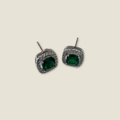 BEAUTIFUL GIRLISH STERLING SILVER TOPS WITH LOVELY GREEN STONE | STP375 BEAUTIFUL GIRLISH STERLING SILVER TOPS WITH LOVELY GREEN STONE | STP375