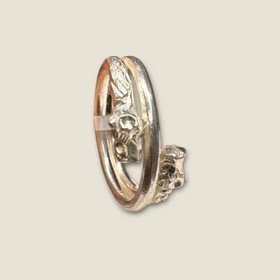 BEAUTIFUL 925 STERLING MEN'S SILVER RING WIITH SNAKE DESIGN |SGR364