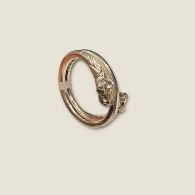 BEAUTIFUL 925 STERLING MEN'S SILVER RING WIITH SNAKE DESIGN |SGR364