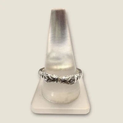 925 STERLING SILVER MEN'S SILVER RING WITH SNAKE SHAPE DESIGN |SGR359
