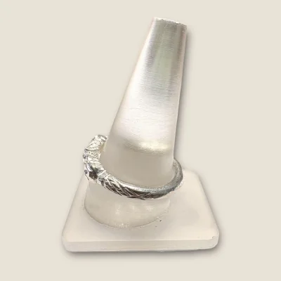 925 STERLING SILVER MEN'S SILVER RING WITH SNAKE SHAPE DESIGN |SGR359
