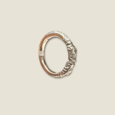 925 STERLING SILVER MEN'S SILVER RING WITH SNAKE SHAPE DESIGN |SGR359
