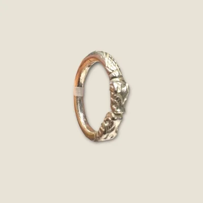 925 STERLING SILVER MEN'S SILVER RING WITH SNAKE SHAPE DESIGN |SGR359