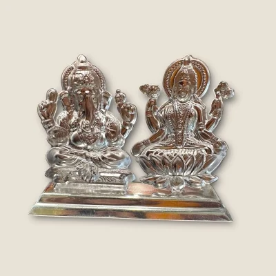 BEAUTIFUL STERLING SILVER STATUE OF MAA LAKSHMI AND LORD GANESHA |SLA126 BEAUTIFUL STERLING SILVER STATUE OF MAA LAKSHMI AND LORD GANESHA |SLA126