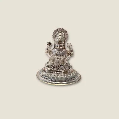 BEAUTIFUL 925 STERLING SILVER STATUE OF GODDESS MAA LAKSHMI |SLA154