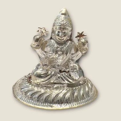 LOVELY 925 STERLING SILVER STATUE OF MAA LAKSHMI |SLA150