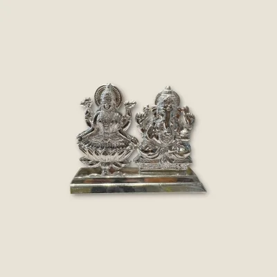 BEAUTIFUL STERLING SILVER STATUE OF GODDESS MAA LAKSHMI AND LORD GANESHA |SLA125 BEAUTIFUL STERLING SILVER STATUE OF GODDESS MAA LAKSHMI AND LORD GANESHA |SLA125