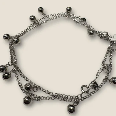 BEAUTIFUL STERLING SILVER ANKLETS WITH LOVELY DESIGN|SPY525