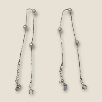 925 Sterling Silver Girlish Anklets with Beautiful Design | SPY524