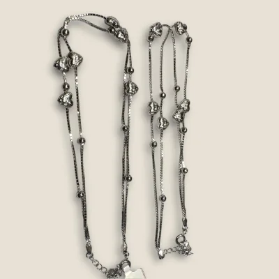 BEAUTIFUL STERLING SILVER ANKLETS WITH HEART SHAPE DESIGN |SPY534