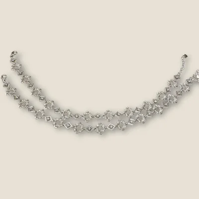 BEAUTIFUL 925 STERLING SILVER ANKLETS WITH LOVELY DESIGN |SPY669