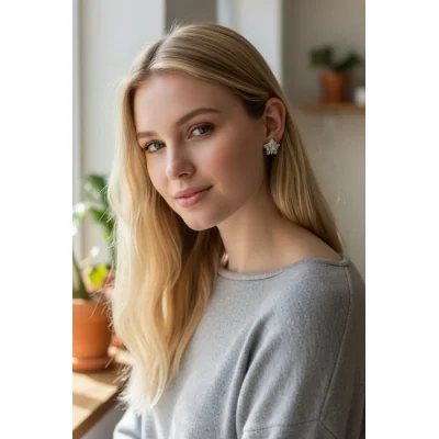BEAUTIFUL 925 STERLING SILVER GIRLISH TOPS WITH LOVELY ZIRCONS | STP384,388