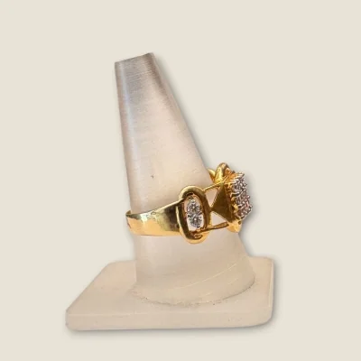 RECTANGULAR SHAPE DIAMOND GENTS RING | DGR1