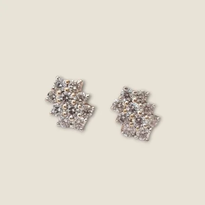 MINIMAL DESIGN MAXIMUM SPARKLE WOMEN DIAMOND EARINGS | DTP28