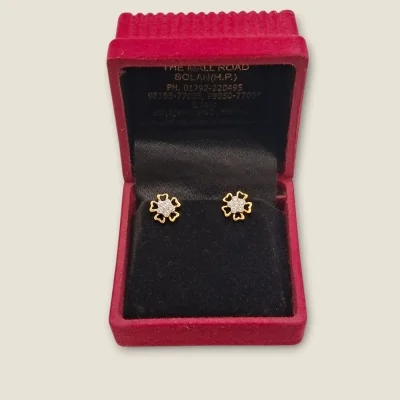 TOO GLAM TO GIVE BEAUTIFUL DIAMOND EARINGS FOR WOMEN'S | DTP4