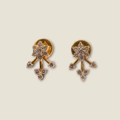 TRENDY ELEGANT DIAMOND EARINGS OF WOMEN | DTP6