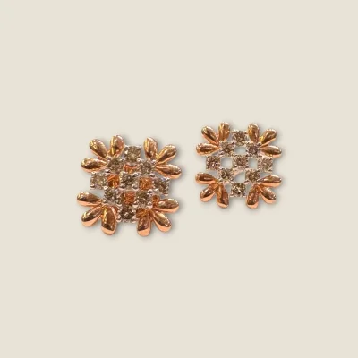 WOMEN DIAMOND EARINGS WITH SQUARE SHAPE AND EXQUISITE DESIGN | DTP46 WOMEN DIAMOND EARINGS WITH SQUARE SHAPE AND EXQUISITE DESIGN | DTP46