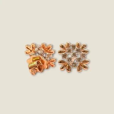 WOMEN DIAMOND EARINGS WITH SQUARE SHAPE AND EXQUISITE DESIGN | DTP46 WOMEN DIAMOND EARINGS WITH SQUARE SHAPE AND EXQUISITE DESIGN | DTP46