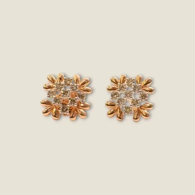 WOMEN DIAMOND EARINGS WITH SQUARE SHAPE AND EXQUISITE DESIGN | DTP46