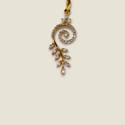 GORGEOUS GLAMOROUS DIAMOND PENDANT AND EARINGS SET | DPS22