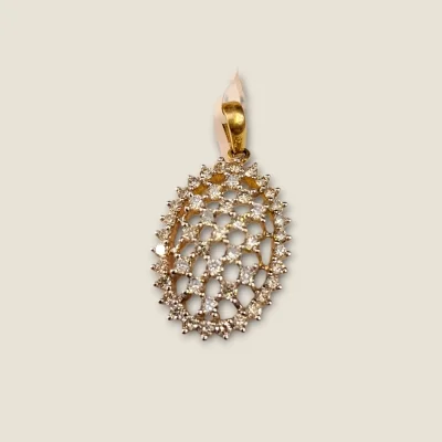 TRIITY OF GRACE & CHARM WITH DIAMOND PENDANT & EARINGS SET | DPS21